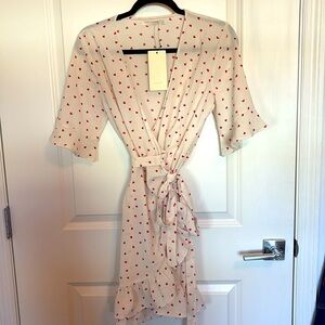 Amsterdam Boutique Heart Print Wrap Dress